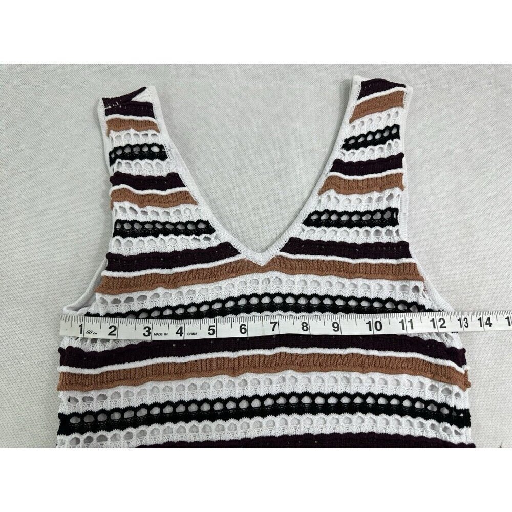 Sandro Paris Rayke Brique Knit Mini Fit And Flare Dress Women’s M READ - Picture 9 of 12